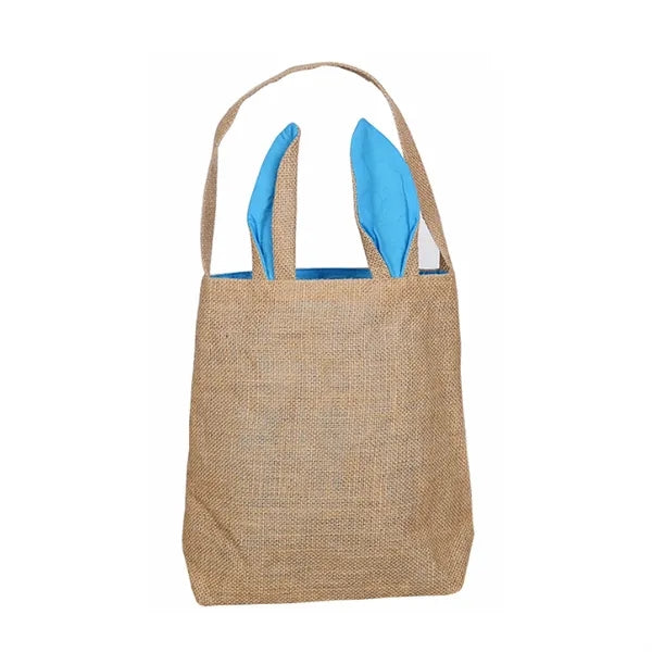Burlap Easter Bunny Tote Bag