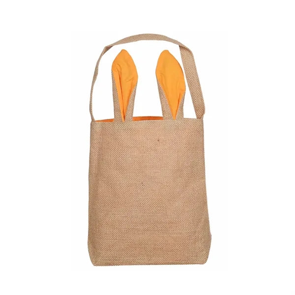 Burlap Easter Bunny Tote Bag