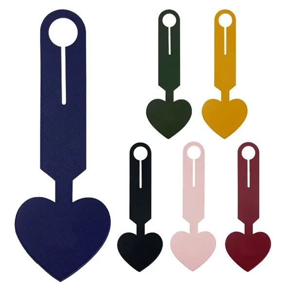 Heart Leatherette Luggage Tag