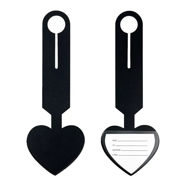 Heart Leatherette Luggage Tag