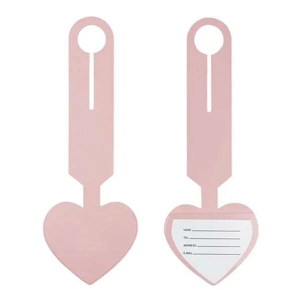 Heart Leatherette Luggage Tag