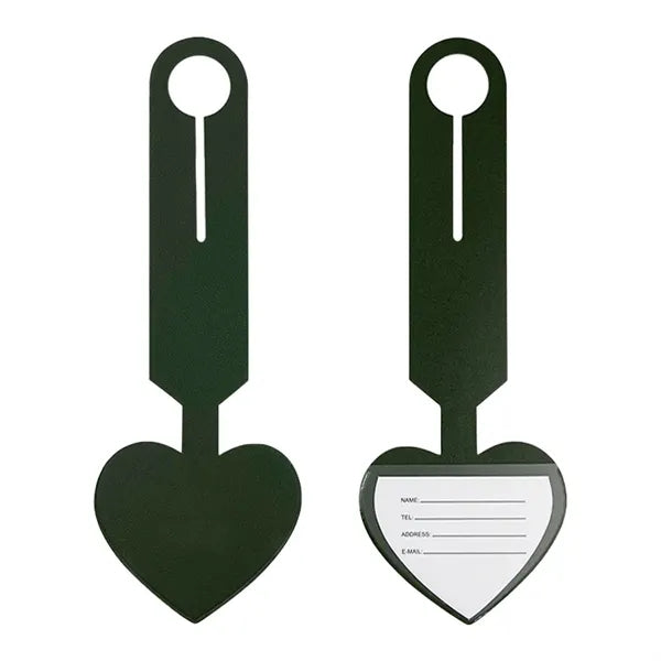 Heart Leatherette Luggage Tag