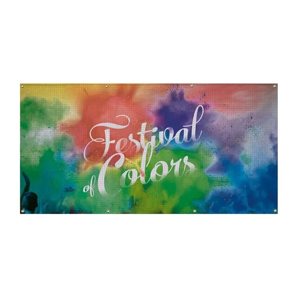 3' x 6' 9 oz. Mesh Vinyl Banner Single-Sided