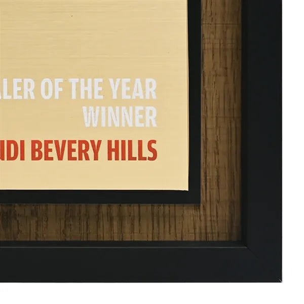 Newbury 10" x 10" Square Award with Brushed Gold Plate