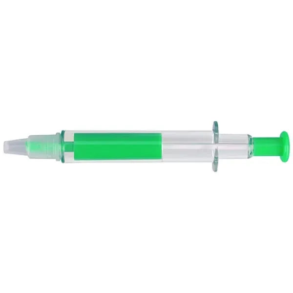 Pen and Syringe shape highlighter combo marker