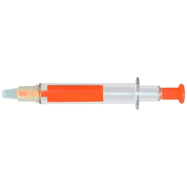 Pen and Syringe shape highlighter combo marker