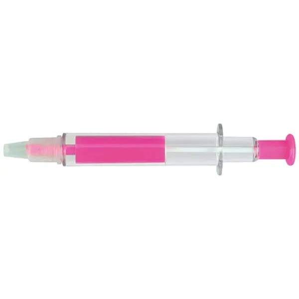 Pen and Syringe shape highlighter combo marker