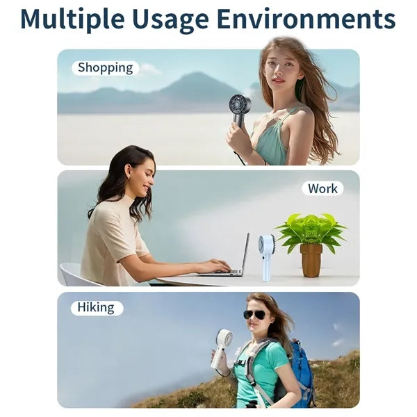 High Speed Cooling Handheld Fan with Lanyard