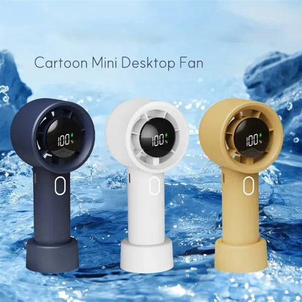 Portable Handheld Fan with Holder