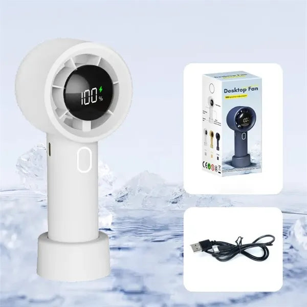 Portable Handheld Fan with Holder