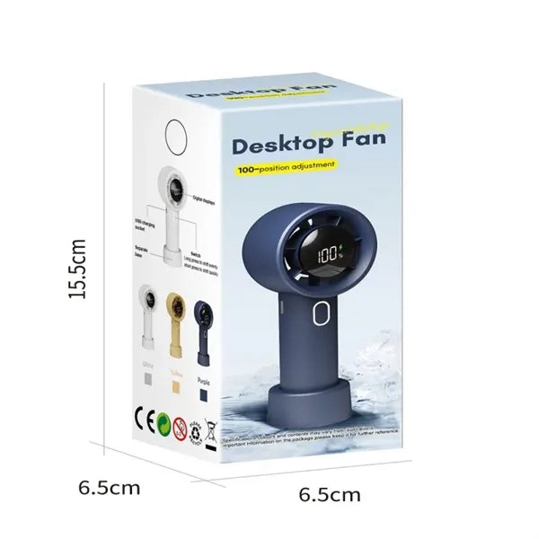 Portable Handheld Fan with Holder