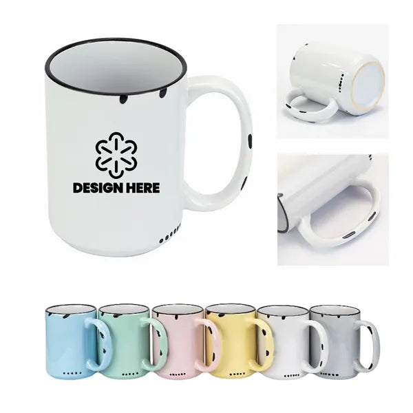 15 Oz Ceramic Coffee Mug Candy Color