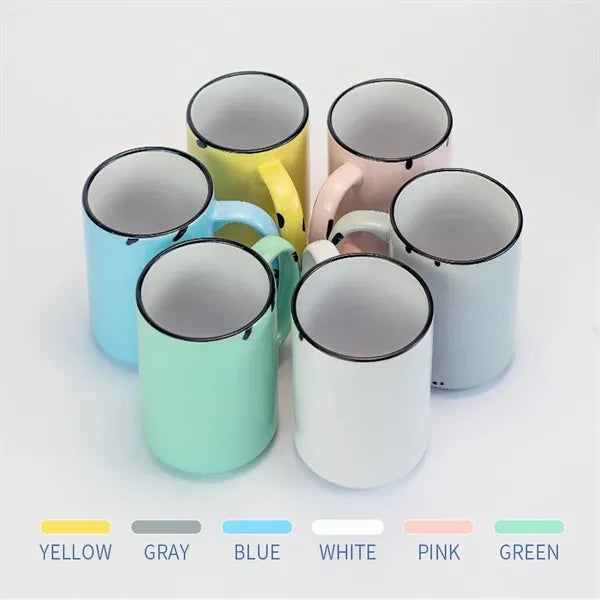 15 Oz Ceramic Coffee Mug Candy Color