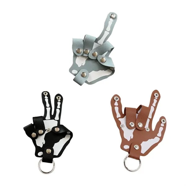 Palm Leather Keychain