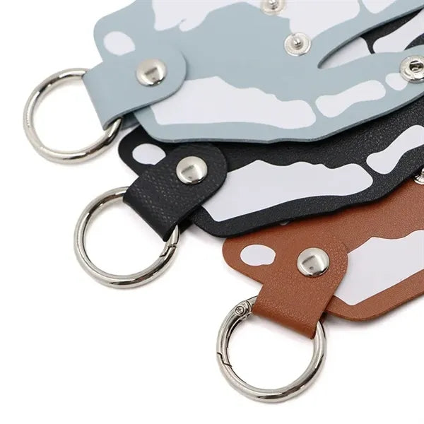 Palm Leather Keychain