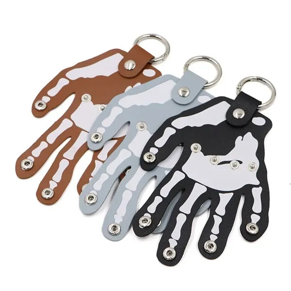 Palm Leather Keychain
