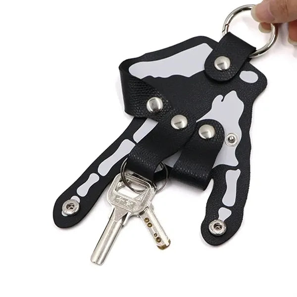 Palm Leather Keychain