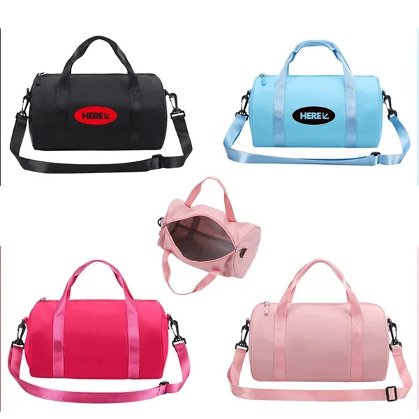Cylindrical Shape Sport Duffel Bag