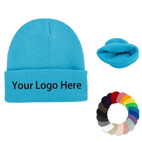 Embroidery Winter Beanie Cap