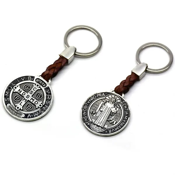 Metal Cross Keychain