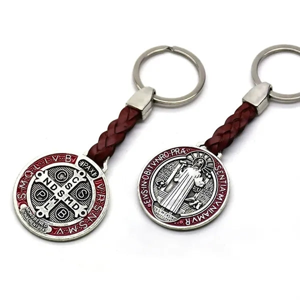 Metal Cross Keychain
