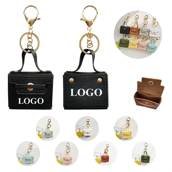 Mini Leather Bag Keychain