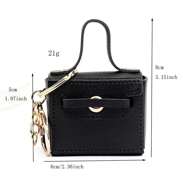 Mini Leather Bag Keychain