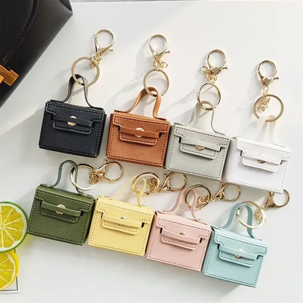 Mini Leather Bag Keychain