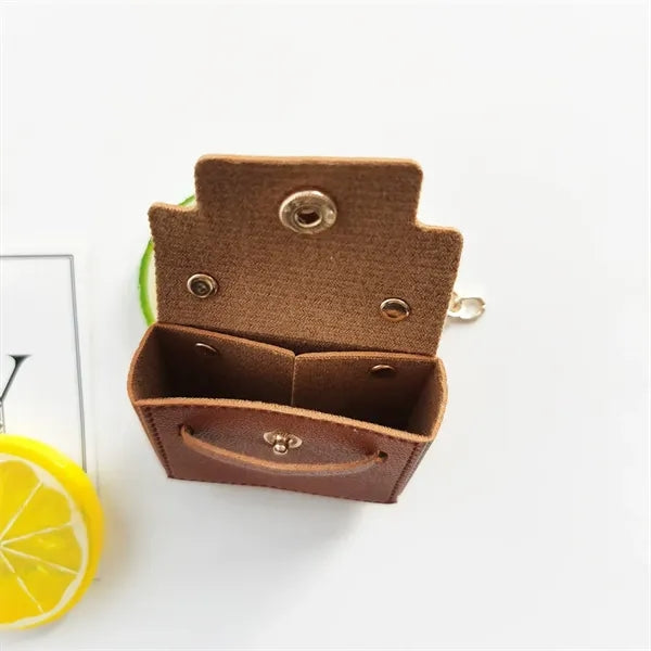 Mini Leather Bag Keychain