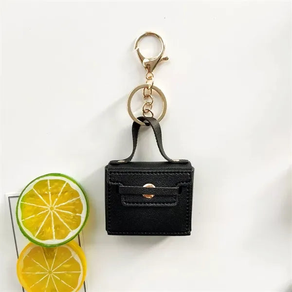 Mini Leather Bag Keychain