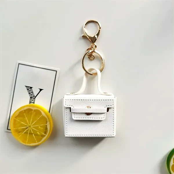 Mini Leather Bag Keychain