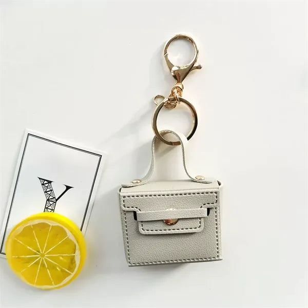 Mini Leather Bag Keychain