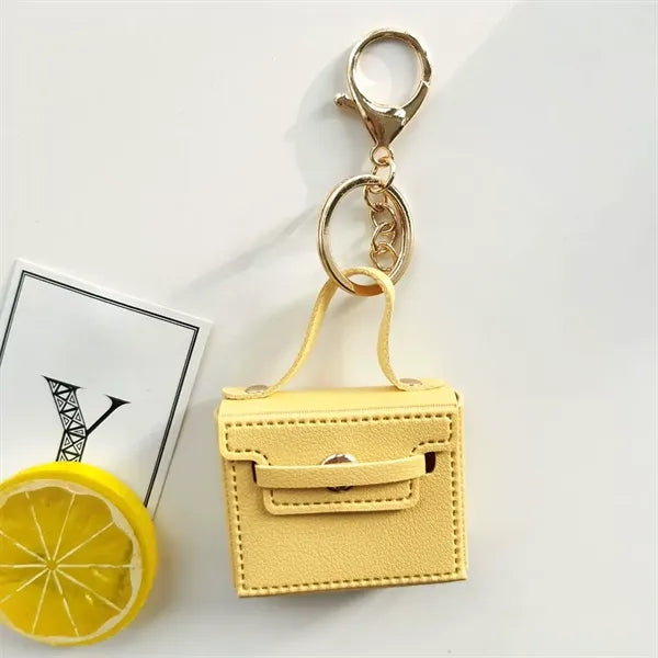 Mini Leather Bag Keychain