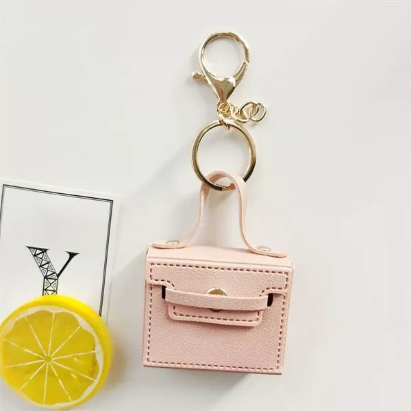 Mini Leather Bag Keychain