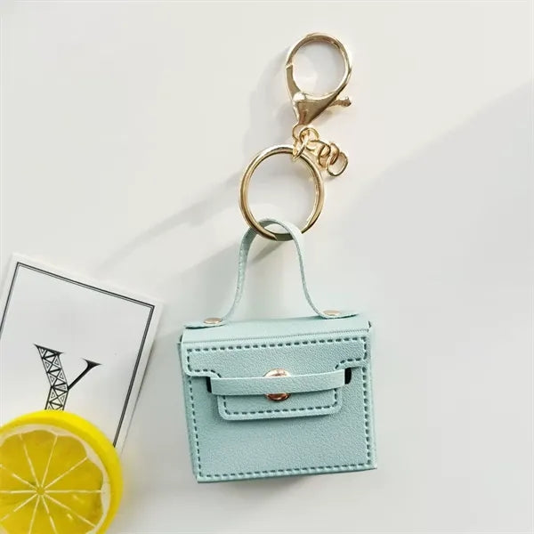 Mini Leather Bag Keychain