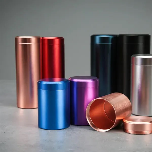 4oz Tea Canister Titanium Aluminum Alloy Sealed Storage Tin