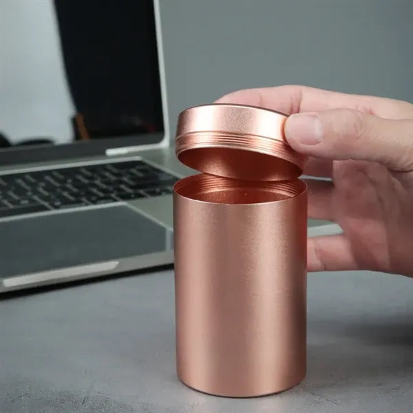 4oz Tea Canister Titanium Aluminum Alloy Sealed Storage Tin