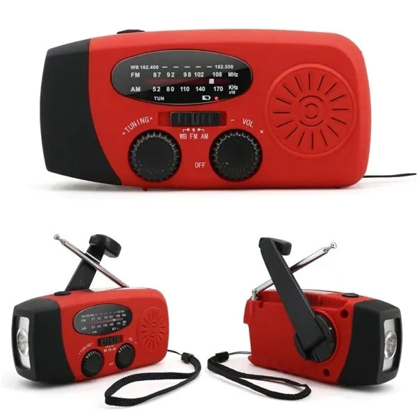 Emergency Hand Crank Dynamo Radio with USB Phone Charger