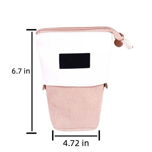 Telescopic Pull Out Pen Holder Pencil Case Pouch Organizer