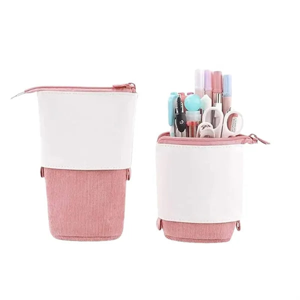 Telescopic Pull Out Pen Holder Pencil Case Pouch Organizer