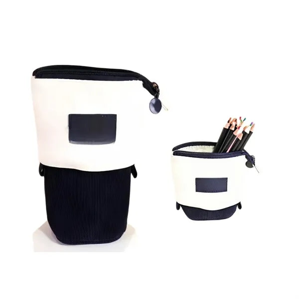 Telescopic Pull Out Pen Holder Pencil Case Pouch Organizer