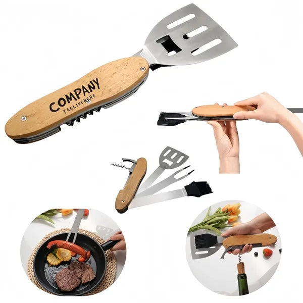 5-in-1 BBQ Multi-Tool Grilling Outdoor Foldable Portable