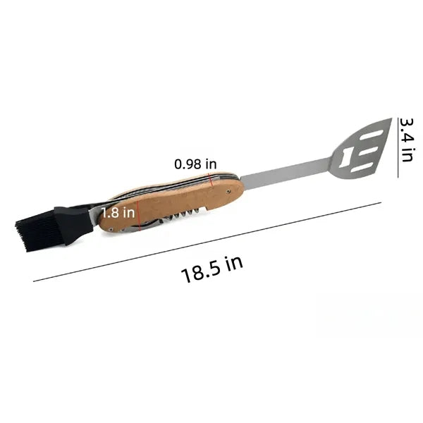 5-in-1 BBQ Multi-Tool Grilling Outdoor Foldable Portable