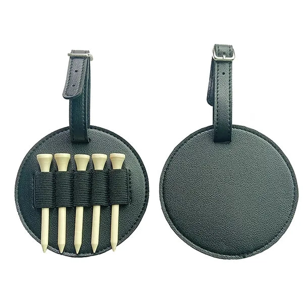 Portable PU Leather Golf Tee Holder