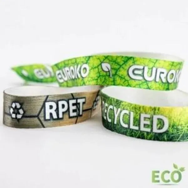 1/2" rPET Recycled Sublimated Eco-friendly Event Wristbands