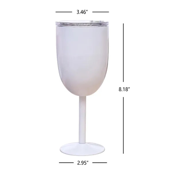 10 oz Stainless Steel Wine Glasses