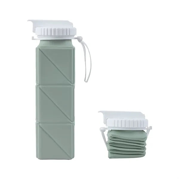 21 Oz. Collapsible Water Bottle with Straw