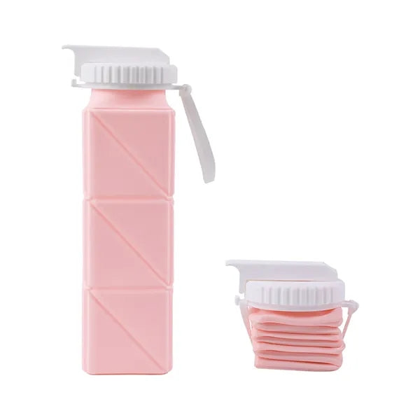 21 Oz. Collapsible Water Bottle with Straw