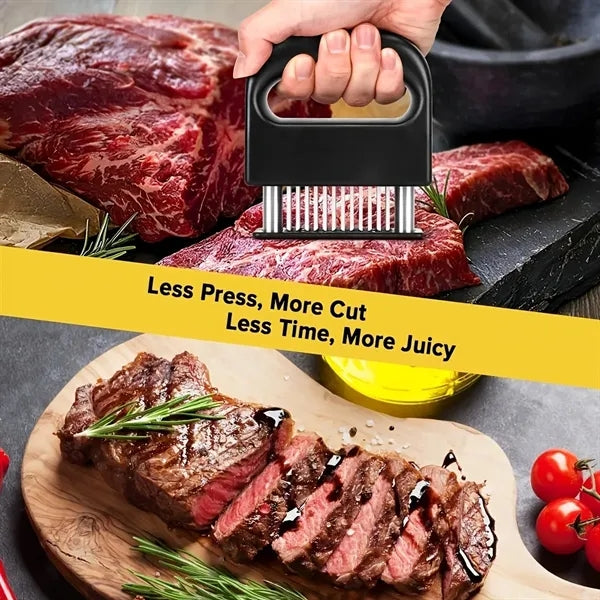 Meat Tenderizer Tool with 48 Stainless Steel Blades