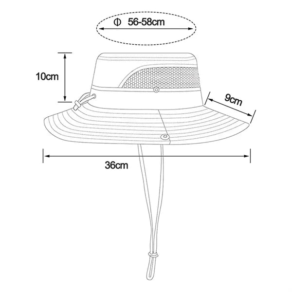 Drawstring Bucket Hat